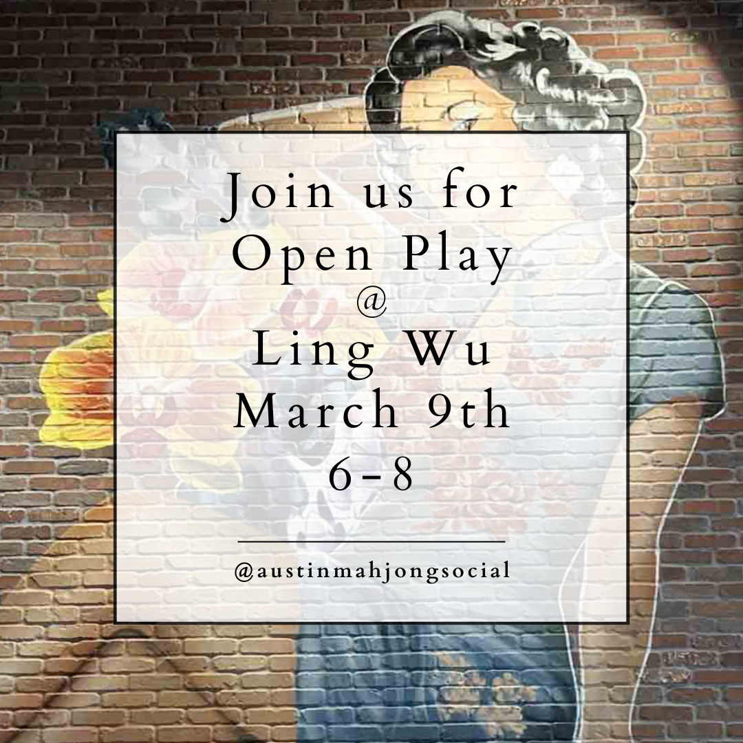 Open Play at Ling Wu March 9th, 6-8pm