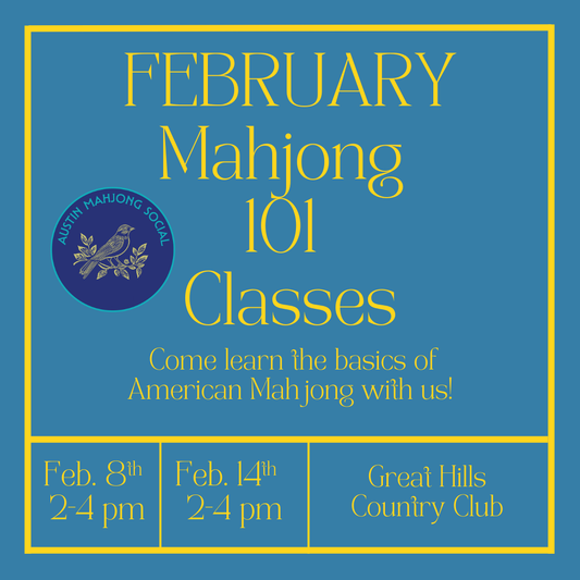 Mahjong 101 SATURDAY, February 14th 2-4