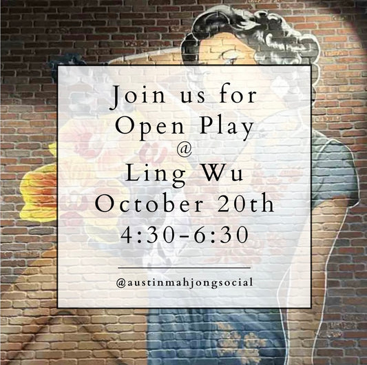 NEW TIME!! Open Play at Ling Wu October 20th, 4:30-6:30 pm