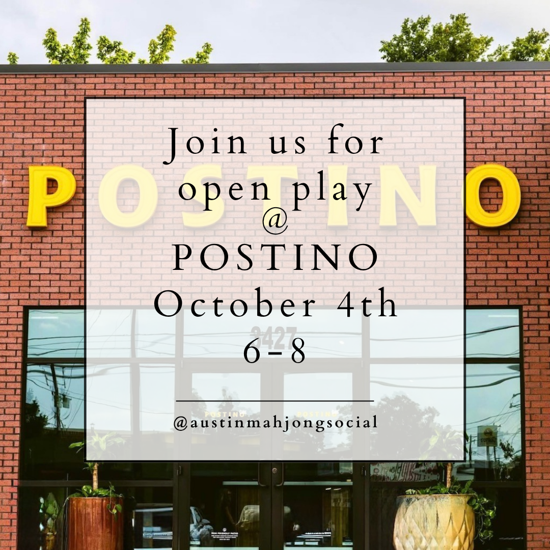 Open Play at Postino October 4th, 6-8 pm