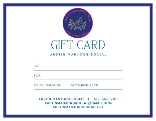 Gift Card - Austin Mahjong Social