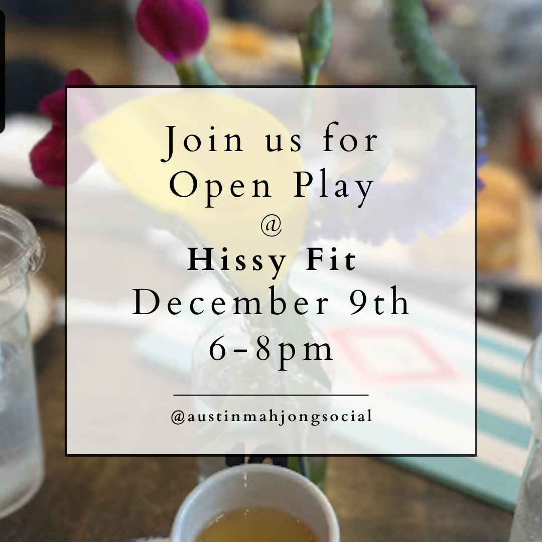 Open Play at Hissy Fit Dec. 9 6-8